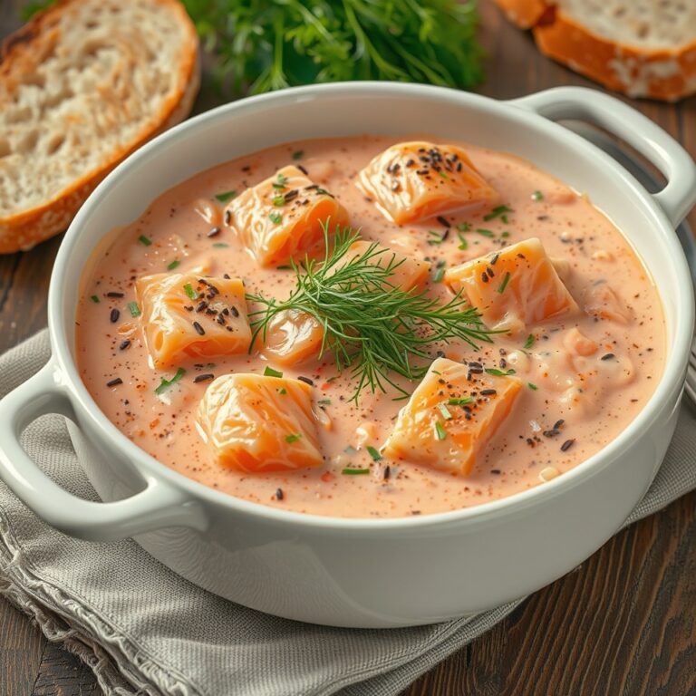 Creamy Salmon Soup Recipe