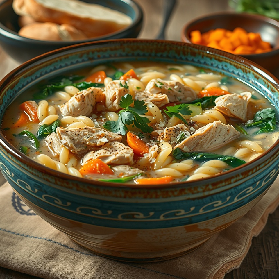 Chicken Orzo Soup Recipe