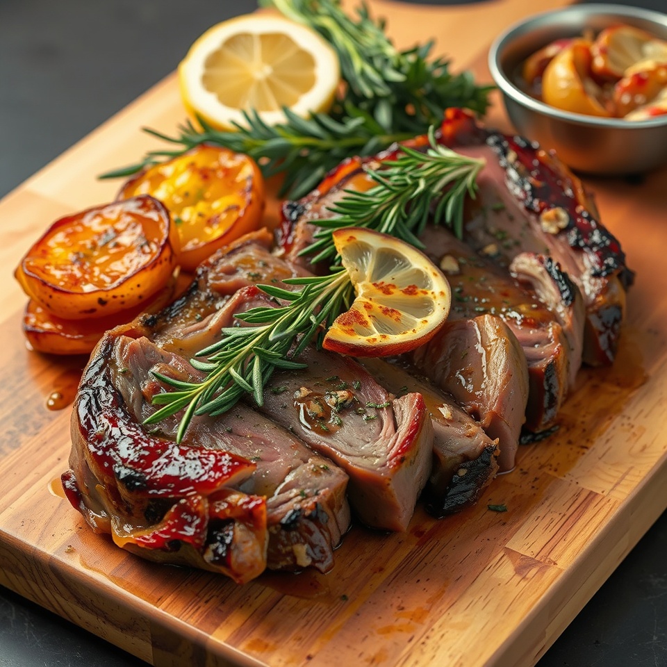 Slow Roasted Lamb Breast Recipe