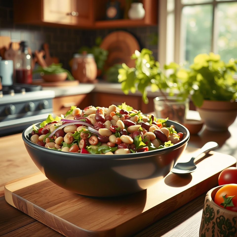 Dense Bean Salad Recipe