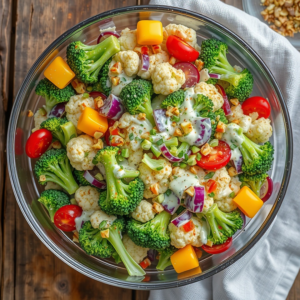 Broccoli Cauliflower Salad Recipe