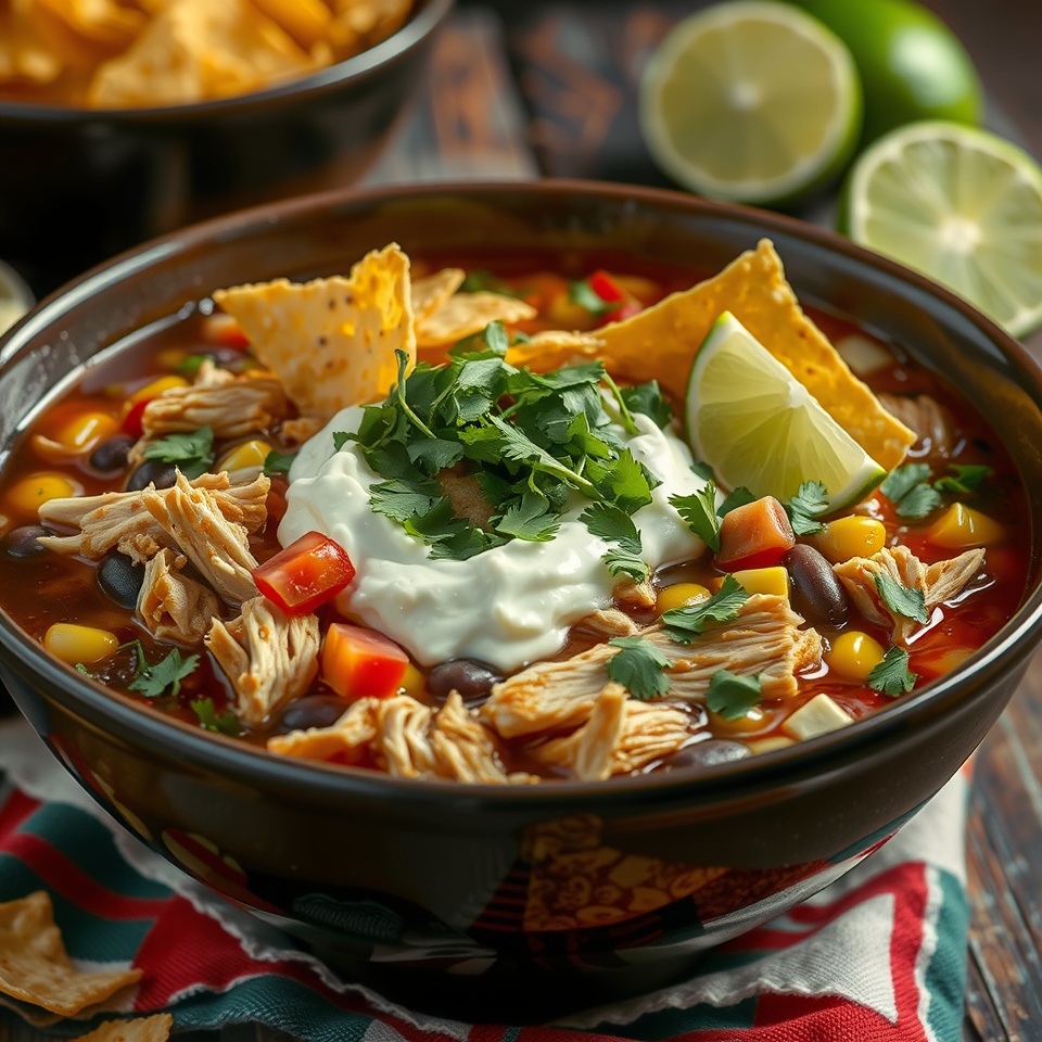 Flavorful Chicken Taco Soup Recipe