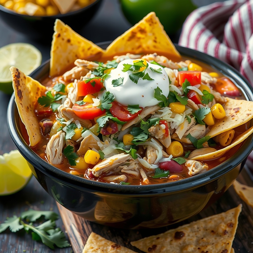 Flavorful Chicken Taco Soup Recipe