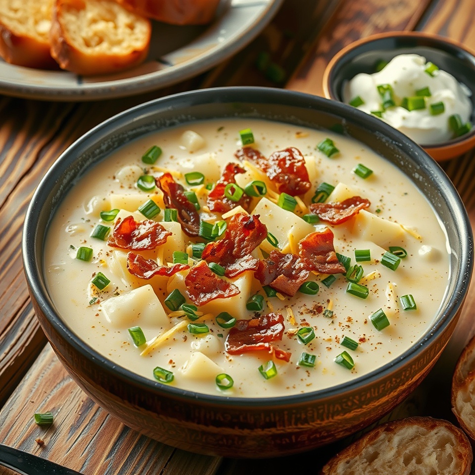 Cheesy Potato Soup Recipe