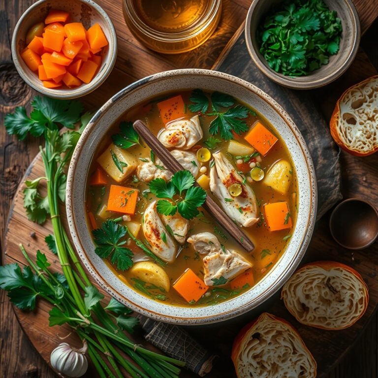 Chicken Veg Soup Recipe