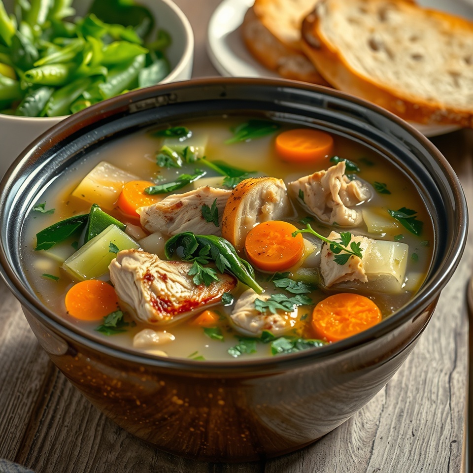 Chicken Veg Soup Recipe