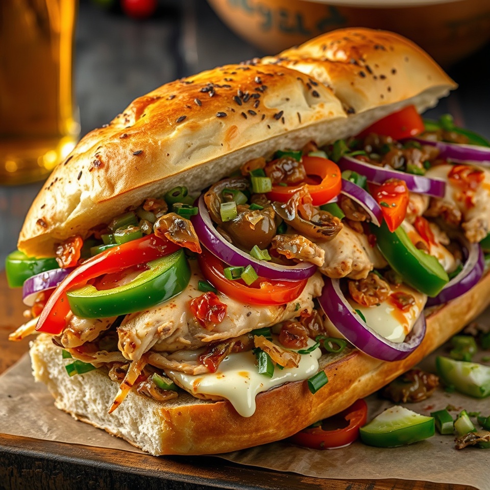 Chicken Cheese Steak Recipe