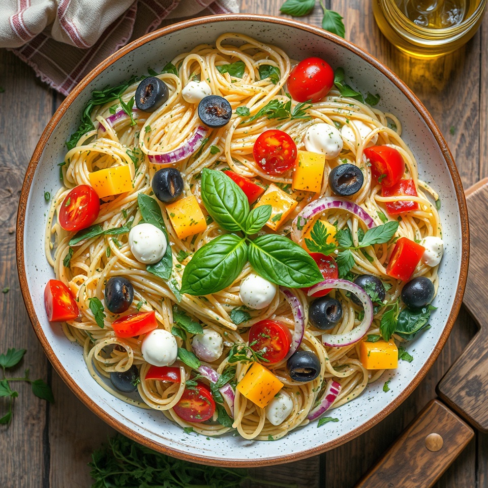 spaghetti pasta salad
